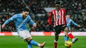 Aksi Rayan Cherki saat menghadapi Sunderland di Liga Inggris (Sumber: instagram/@mancity)
