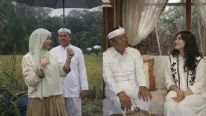 Gubernur Jawa Barat Dedi Mulyadi saat menerima kunjungan Gubernur Maluku Utara Sherly Tjoanda Laos (kanan) dan saat mnenerima kunjungan  anggota dewan Malaysia Young Shefura Otman (kiri) | Foto : Colase Sukabumiupdate