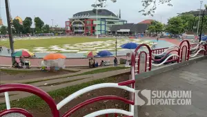 Penampakan Pagar Lapang Merdeka Kota Sukabumi. (Sumber : SU/Turangga Anom).