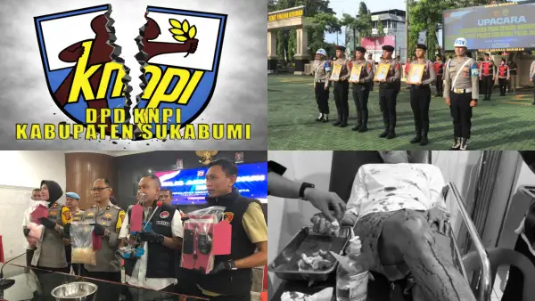 Kolase foto utama sejumlah berita terpopuler Sukabumi selama sepekan di akhir Desember 2025 dan awal Januari 2026. (Sumber Foto: Istimewa)