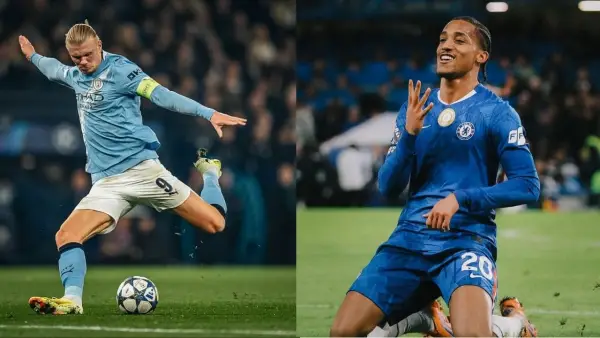 Manchester City vs Chelsea, adu tajam Joao Pedro dan Erling Haaland. (Sumber: Instagram/@erling & @chelsea)