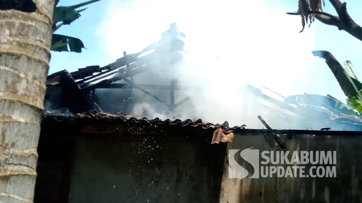 Rumah Kosong di Loji Sukabumi Terbakar, Api Diduga dari Korsleting Listrik