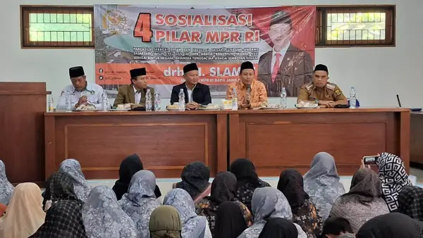 Kegiatan sosialisasi Empat Pilar drh Slamet di Sukabumi. | Foto: Istimewa