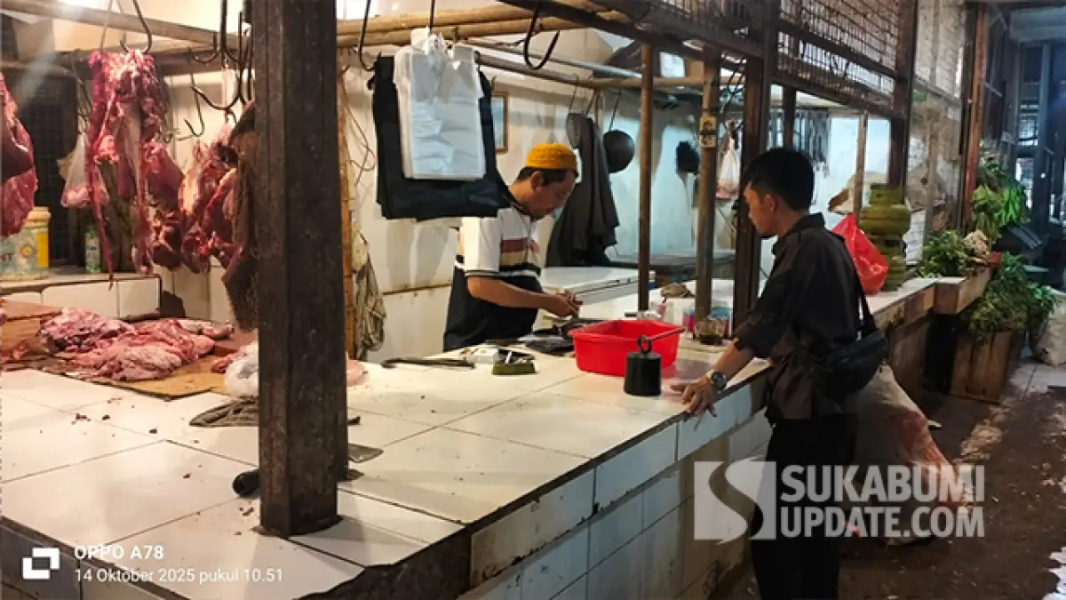 Rencana Stop Dagang Batal, Pedagang Daging Sapi di PSM Cicurug Tetap Berjualan