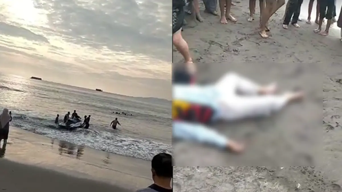 Jetski Hantam Ombak di Pantai Buffalo Palabuhanratu, Dua Wisatawan Terkapar