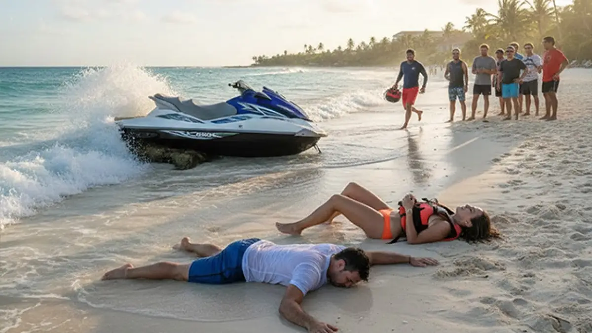 Kronologis Jetski Terbalik di Pantai Bufallo Palabuhanratu, Satu Tewas dan Satu Kritis
