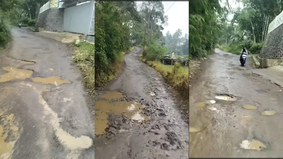 Jalan Ruas Yaspida–Cipetir Kadudampit Rusak Parah, Ini Kata Dinas PU Sukabumi