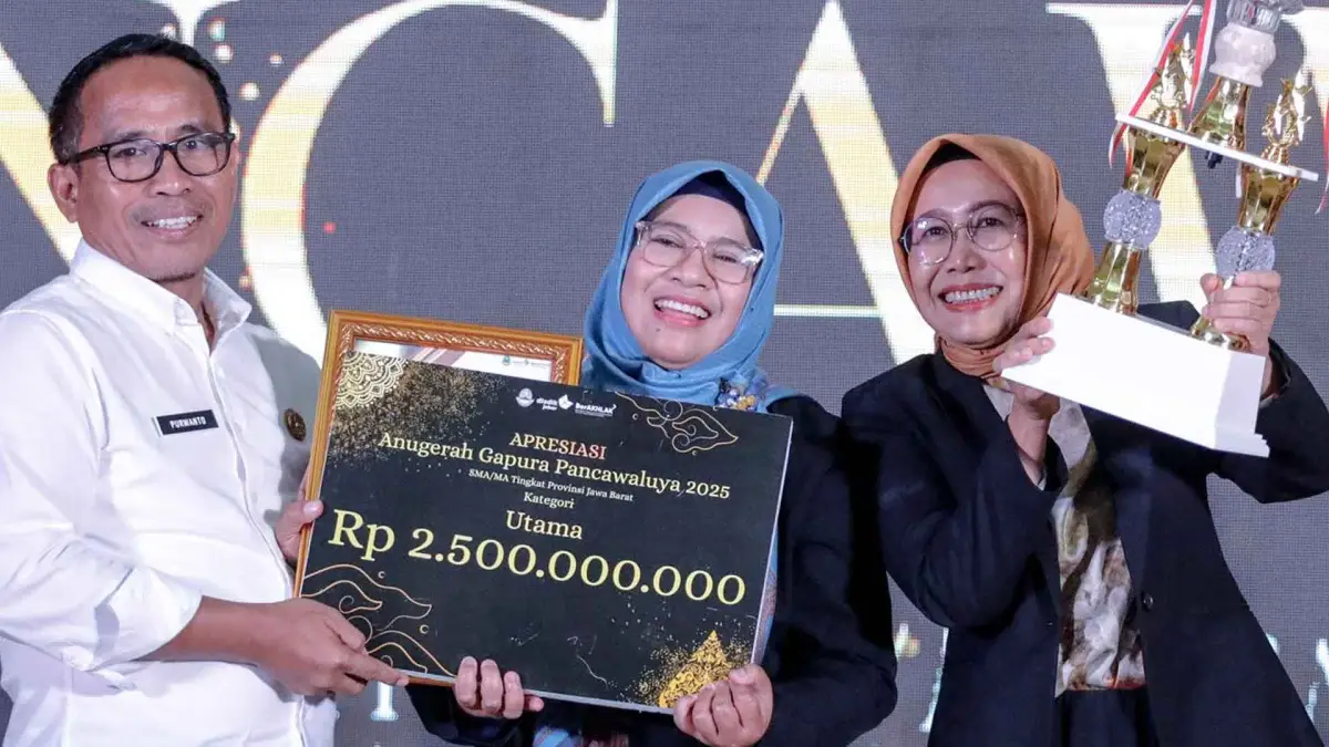 Daftar Sekolah di Sukabumi Peraih Anugerah Gapura Pancawaluya Jabar 2025