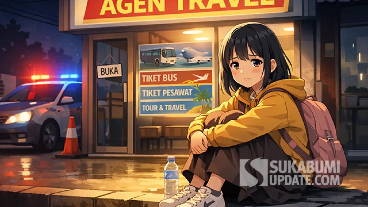 Sendirian di Depan Agen Travel, Gadis Bojonggenteng yang Hilang Ditemukan Selamat