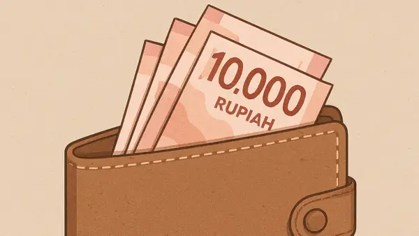 Ilustrasi dompet makin tipis (Sumber: copilot)