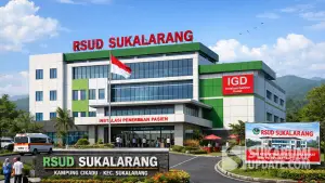 Ilustrasi gedung RSUD Sukalarang Kabupaten Sukabumi | Foto : ChatGPT