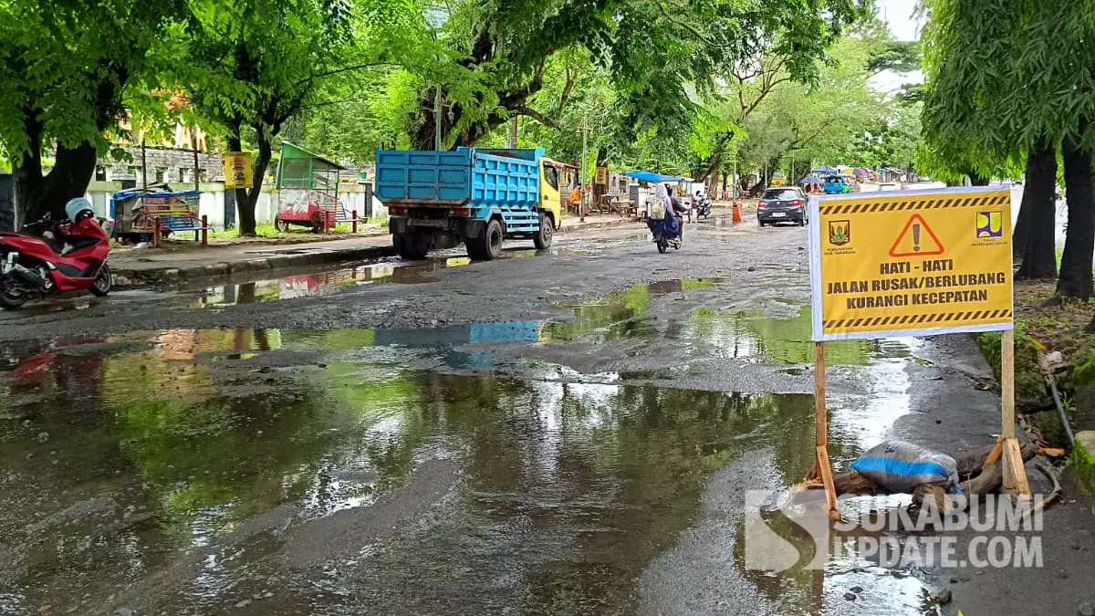 Sekda Sukabumi Ungkap Biang Kerok Jalan A Yani Palabuhanratu Rusak Parah