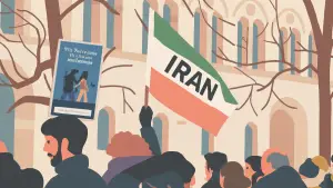 Ilustrasi demonstrasi di Iran (Sumber: unsplash.com - Nk Ni - edit by copilot)