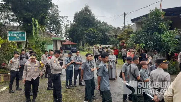 Lokasi makam Eyang Santri dan pelaksanaan eksekusi tanah di Desa Girijaya Cidahu Kabupaten Sukabumi (Sumber: sukabumiupdate)