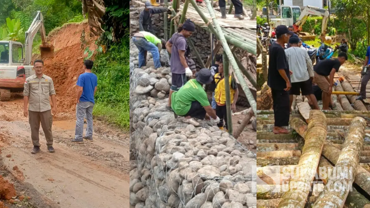 Dinas PU Kabupaten Sukabumi Tangani Dampak Bencana di Nyalindung, Perbaikan Darurat Akses Warga