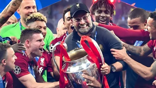 Selebrasi Jurgen Klopp setelah berhasil menjuarai Liga Champions bersama Liverpool (Sumber: Instagram/@kloppo)