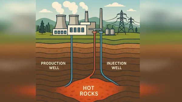 Ilustrasi proyek Geothermal (Sumber : edit by copilot)