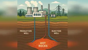 Ilustrasi proyek Geothermal (Sumber : edit by copilot)