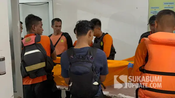 Korban meninggal dunia Alfin Alfiandi (28), wisatawan asal Bogor yang terseret ombak di Pantai Sunset Sukabumi. (Sumber : SU/Ilyas).