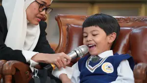 Riza Kalandara Alfatih, Bocah Sukabumi yang Berprestasi Lewat Permainan Angka. (Sumber : Dokpim).