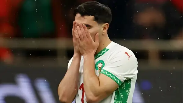 Reaksi Brahim Diaz setelah gagal membawa Timnas Maroko juara Piala Afrika 2025 (Sumber: web/bbc.com)