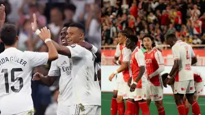 Real Madrid akan kedatangan AS Monaco di pekan ketujuh Liga Champions. (Sumber: web/realmadrid.com & instagram/@takumi18minamino_official)