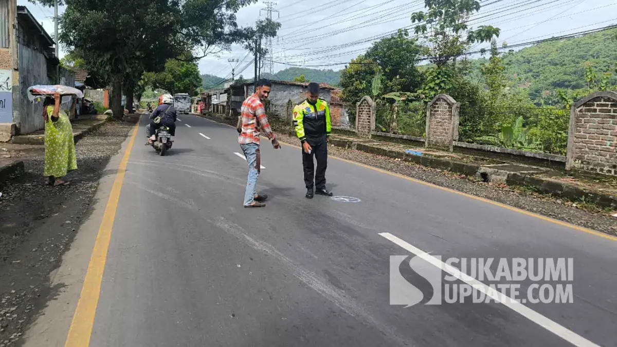 Tabrakan Beruntun 3 Sepeda Motor di Jalan Pelabuhan II Sukabumi, Pengendara Luka-luka