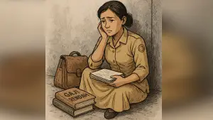 Ilustrasi guru honorer (Sumber: copilot)