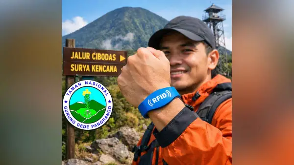 Anti-Tersesat! berikut 6 fakta gelang RFID, syarat wajib baru mendaki Gunung Gede Pangrango. Foto hanya ilustrasi. (Sumber Foto: AI)