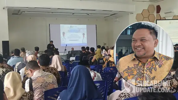 Ketua DPRD Kabupaten Sukaumi Budi Azhar Mutawali saat Rakor Peningkatan Sinergitas Perencanaan Pembangunan dalam Penanggulangan Bencana Daerah di Sulanjana, Kamis (22/1/2026) | Foto : SukabumiUpdate