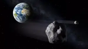 Ilustrasi asteroid dekat bumi (Sumber: dok NASA)