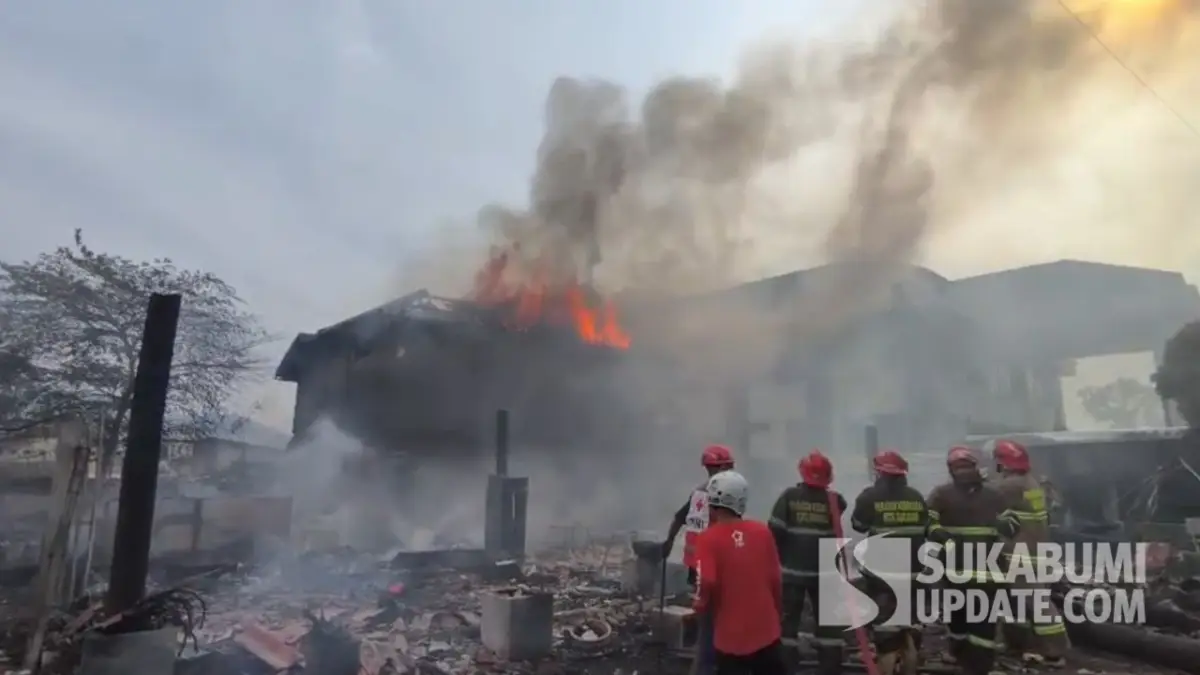 Pemadaman Hampir 2 Jam, Damkar Kota Sukabumi Selidiki Sebab Kebakaran Parantina Resto & Cafe
