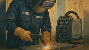 Ilustrasi las. Peluang Lulusan SMK (Sumber: copilot)