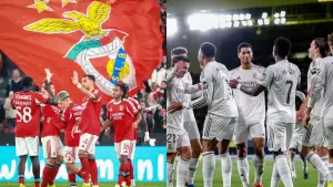 Real Madrid dijadwalkan menghadapi Benfica di pekan ke-8 Liga Champions 2025/2026 (Sumber: Instagram/@realmadrid & @slbenfica)