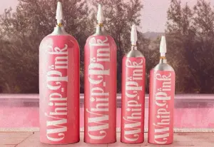 Whip Pink, digunakan untuk membuat whipped cream instan, namun jika disalahgunakan dapat menimbulkan risiko kesehatan serius (Sumber : Instagram/@whippink.co)