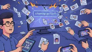 Data pribadi pelamar PJLP 2026 sempat terekspos melalui tautan publik. Komdigi dinilai berpotensi melanggar UU Pelindungan Data Pribadi. Foto hanya ilustrasi. (Sumber: AI)