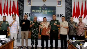 Rapat Koordinasi Teknis (Rakornis) Tentara Manunggal Membangun Desa (TMMD) Tahun 2026. (Sumber: dok nusa putra)