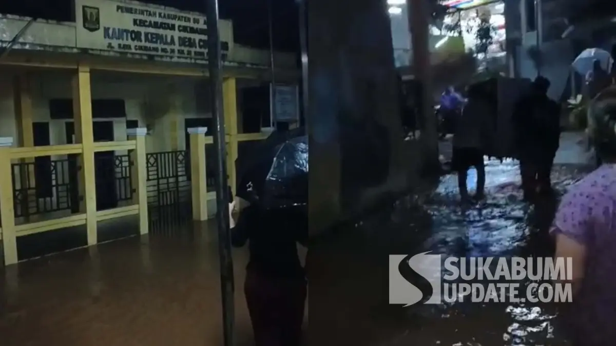 Banjir Terjang Cikidang Sukabumi, Kantor Desa dan Puluhan Rumah Warga Terendam