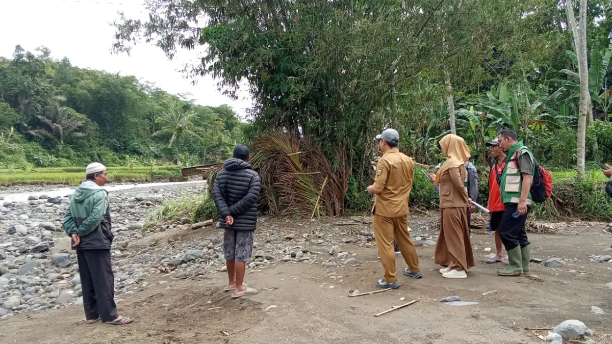Lahan Pertanian Terdampak Banjir dan Longsor di Nyalindung, Distan Sukabumi Ajukan Rehabilitasi