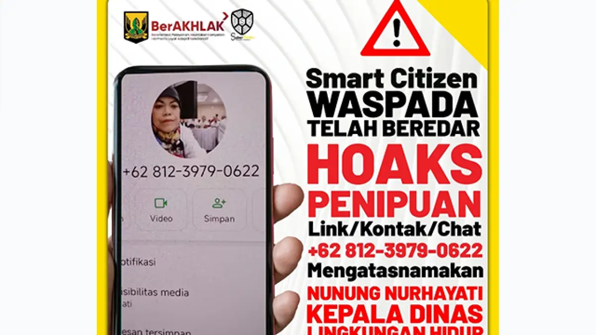 Hati-hati Penipuan Hoax Mengatasnamakan Kepala DLH Kabupaten Sukabumi Nunung Nurhayati