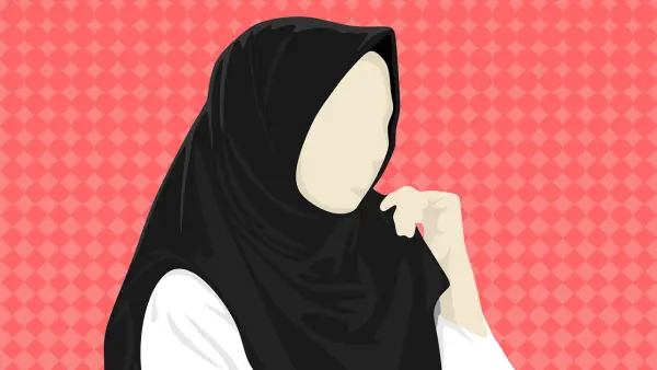 Ilustrasi perempuan berhijab dengan status janda | Foto : Pixabay