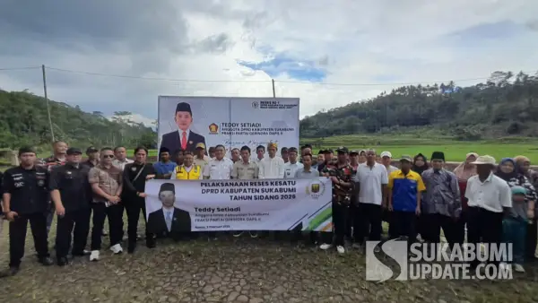 Anggota DPRD Kabupaten Sukabumi Fraksi Partai Gerindra, Teddy Setiadi, melaksanakan agenda reses pertamanya pada tahun sidang 2026 (Sumber: sukabumiupdate)