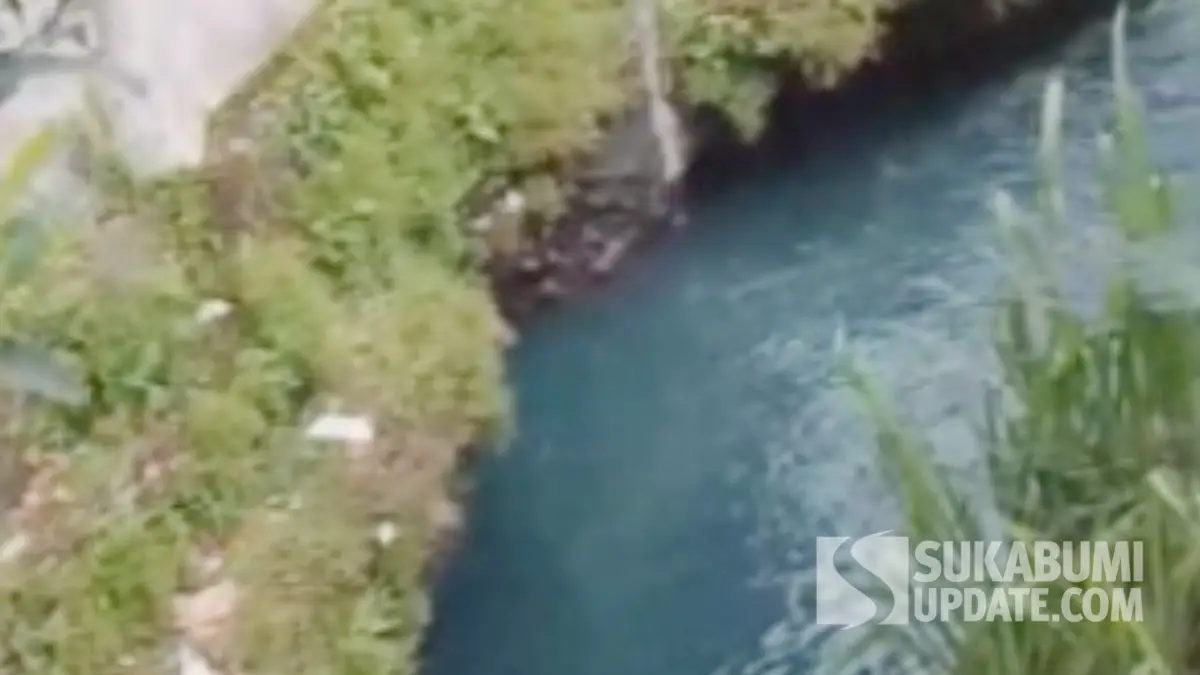 Air Sungai Tiba-tiba Biru, Warga Saniin Benteng Sukabumi Panik!