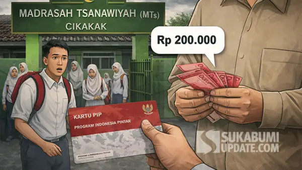 Ilustrasi - Dana PIP Siswa Diduga Dipotong Rp200 Ribu di Salah Satu MTs Cikakak Sukabumi. (Sumber : AI/ChatGPT).