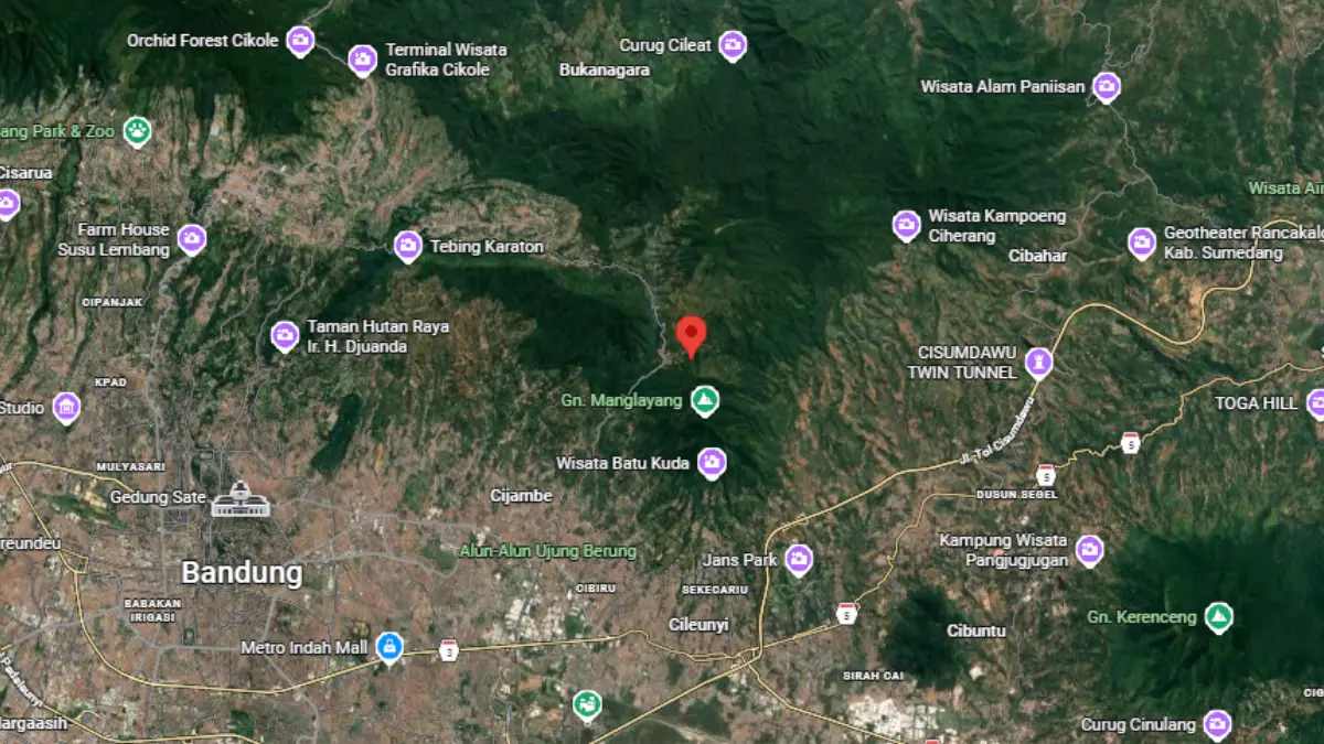 Bandung Diguncang Gempa Dangkal, Titiknya Dekat Gunung Manglayang