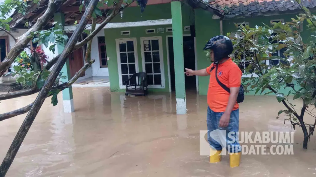Hujan Deras Picu Longsor dan Banjir di Cibadak Sukabumi: 17 Rumah Terendam, 5 Jiwa Mengungsi