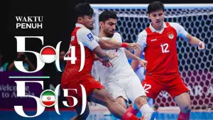 Hasil akhir Final Piala Asia Futsal 2026: Timnas Futsal Indonesia kalah adu penalti lawan Iran. (Sumber Foto: IG Timnas Futsal Indonesia)