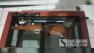 Penampakan senapan angin yang lukai bocah perempuan 6 tahun di Kadudampit Sukabumi. (Sumber Foto: SU/Turangga Anom)