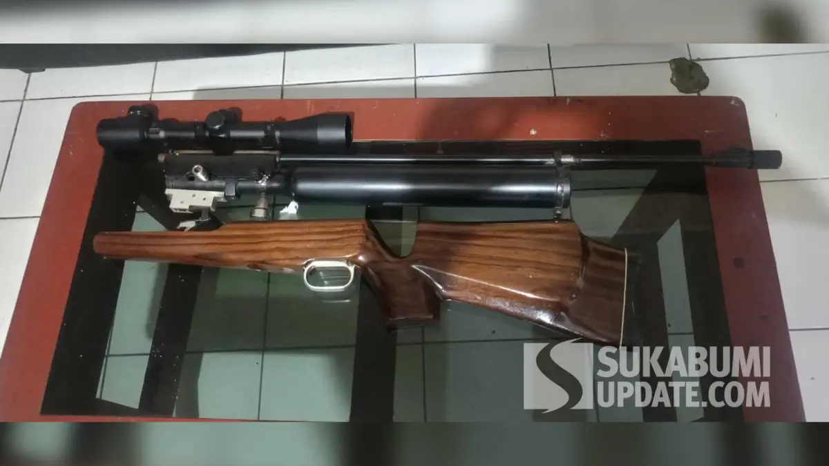 Senapan Angin PCP Kaliber 4,5 Mm Jadi Barang Bukti Kasus Anak Tertembak di Sukabumi