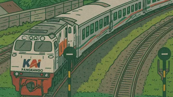 Ilustrasi AI: PT KAI berencana tambah jadwal perjalanan KA Pangrango (Sumber: copilot)